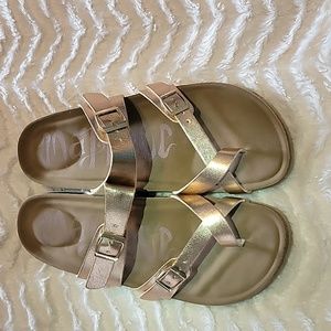 Rose Gold sandals size 9